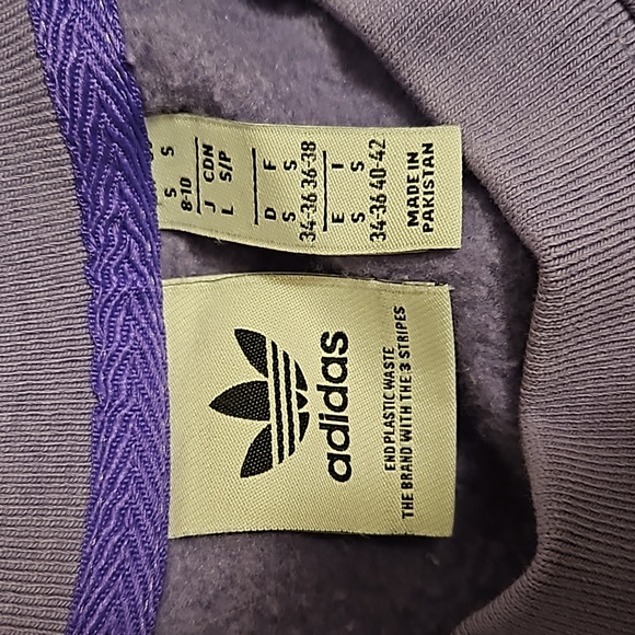 ADIDAS ORIGINALS WOMEN'S SWEATSHIRT MAGIC LILAC US S 8-10 - Picture 6 of 10